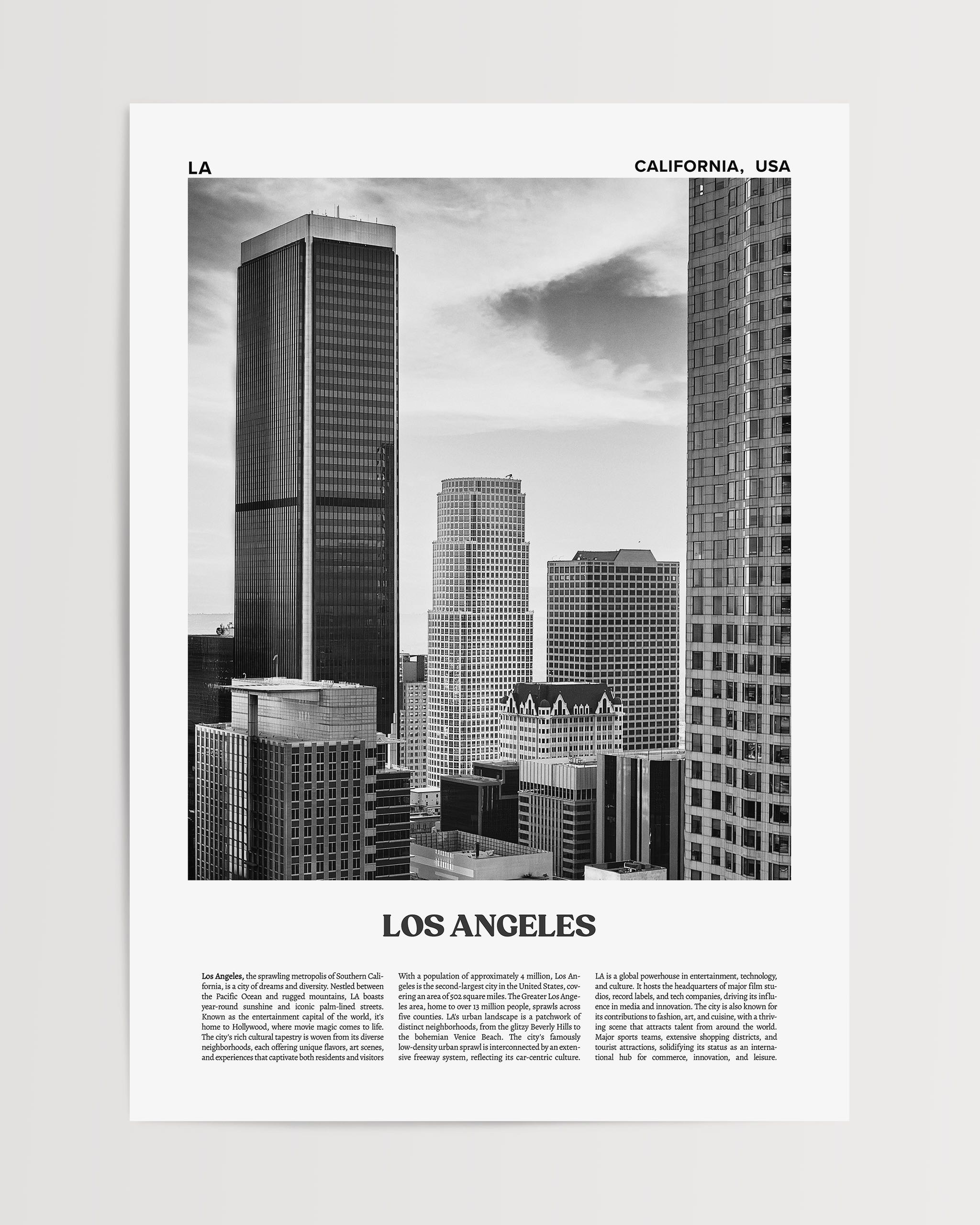 Los Angeles No.1-psoter-wall_art-decor-The Poster Square