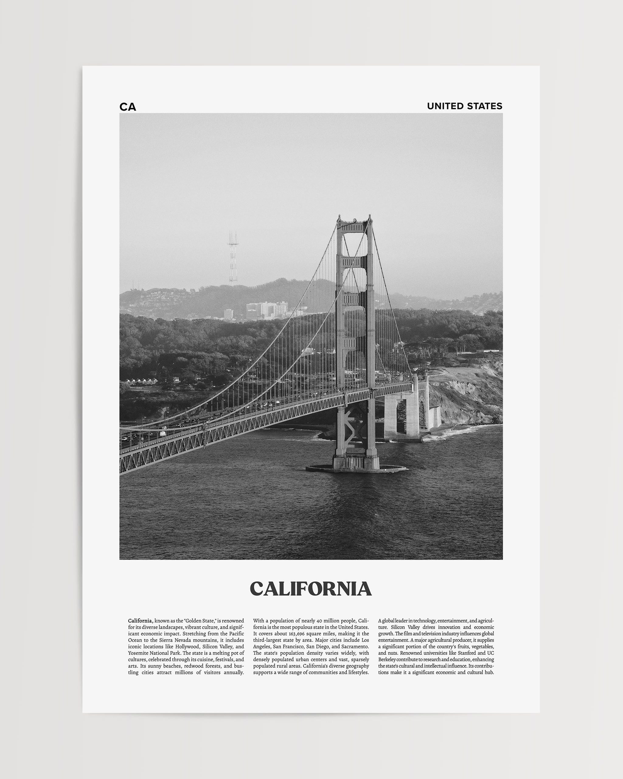 California No.1-psoter-wall_art-decor-The Poster Square