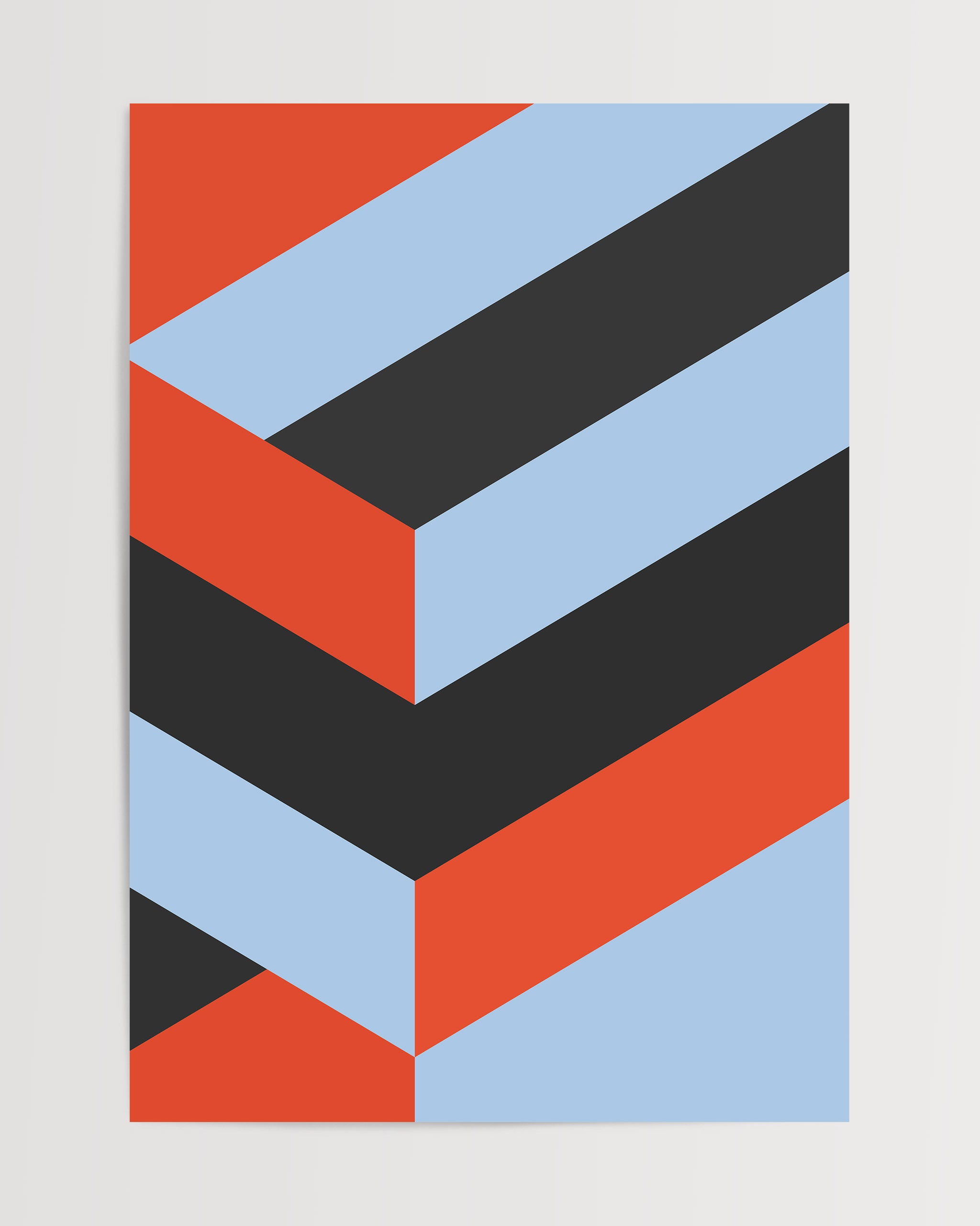 Chromatic Zigzag-psoter-wall_art-decor-The Poster Square