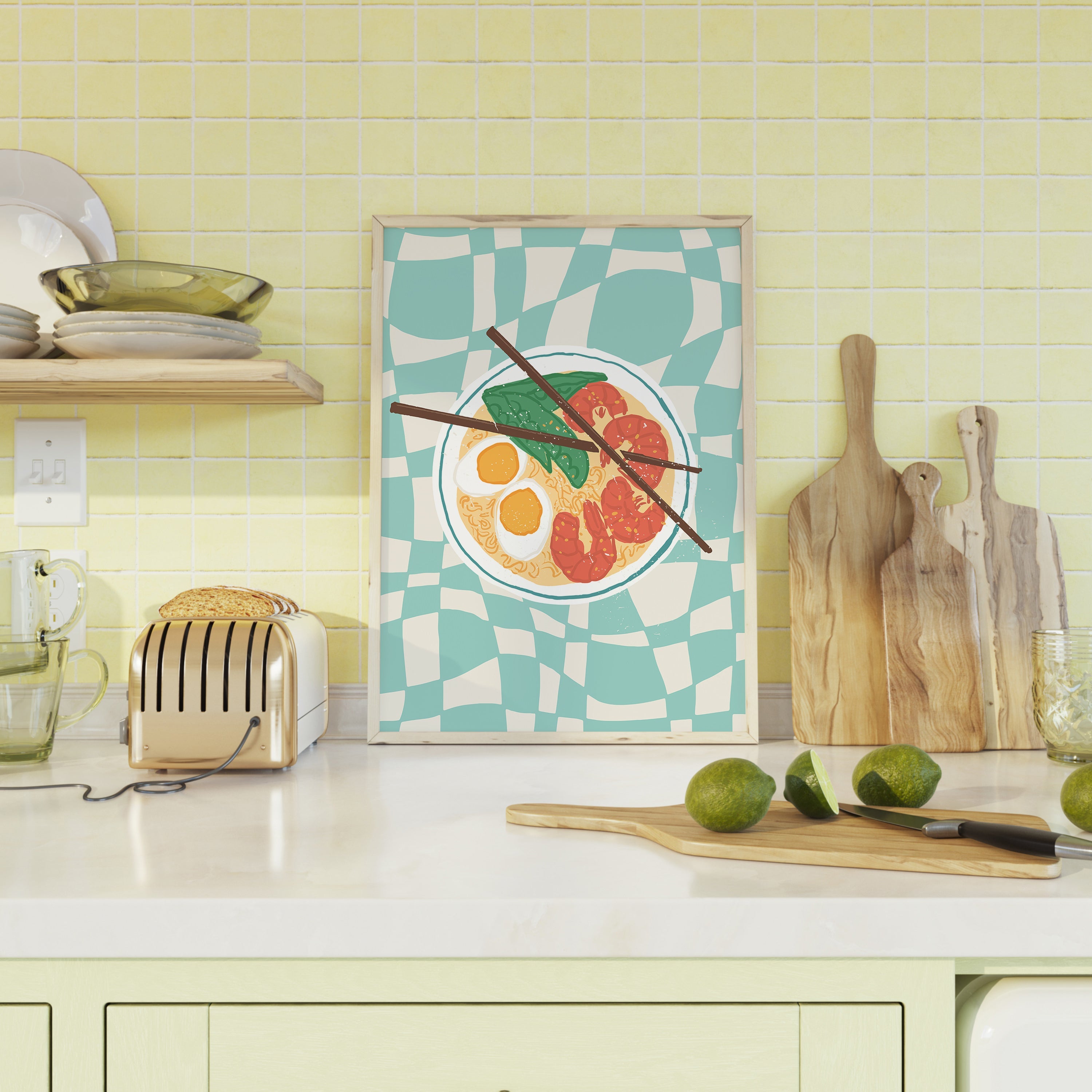 Shrimp Ramen - Food The Poster Square