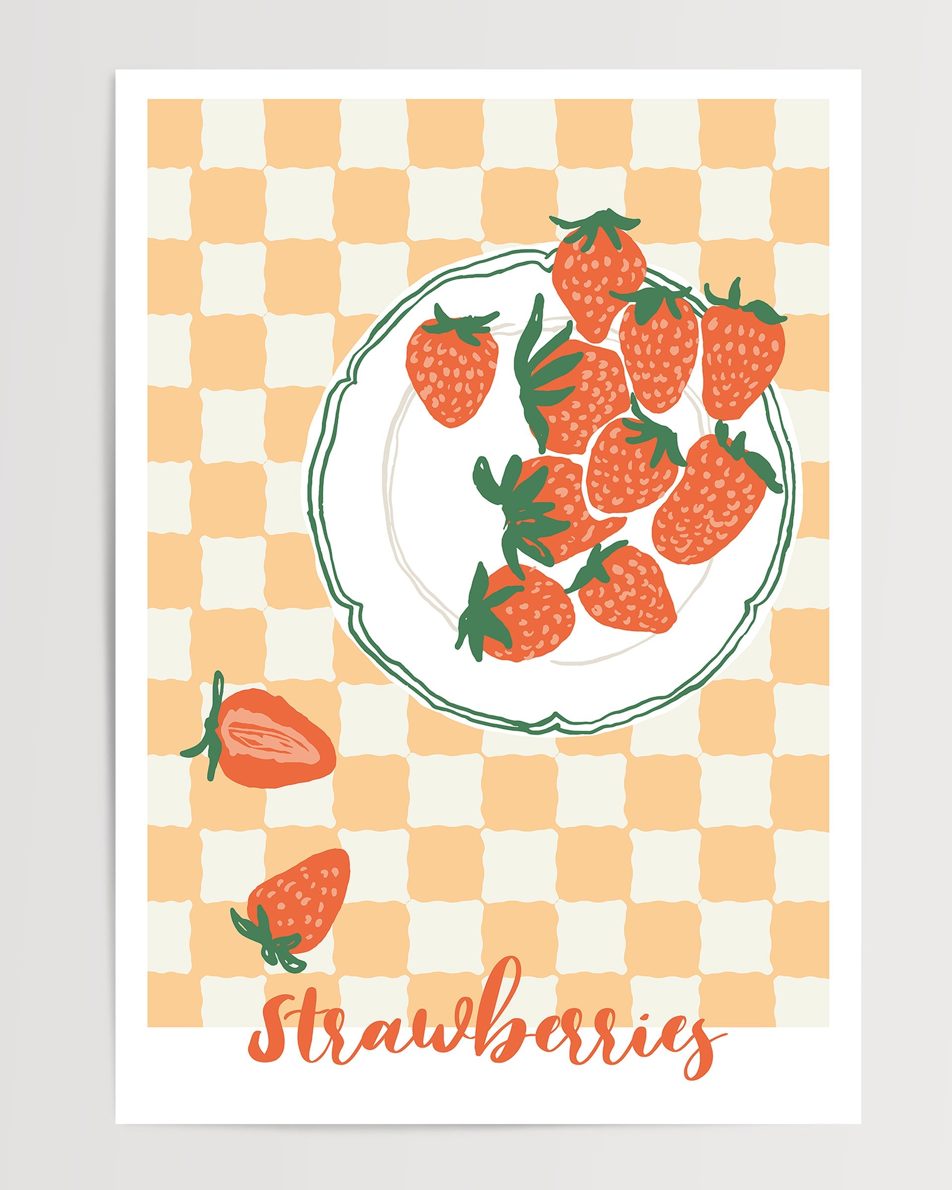 Strawberries - Food The Poster Square