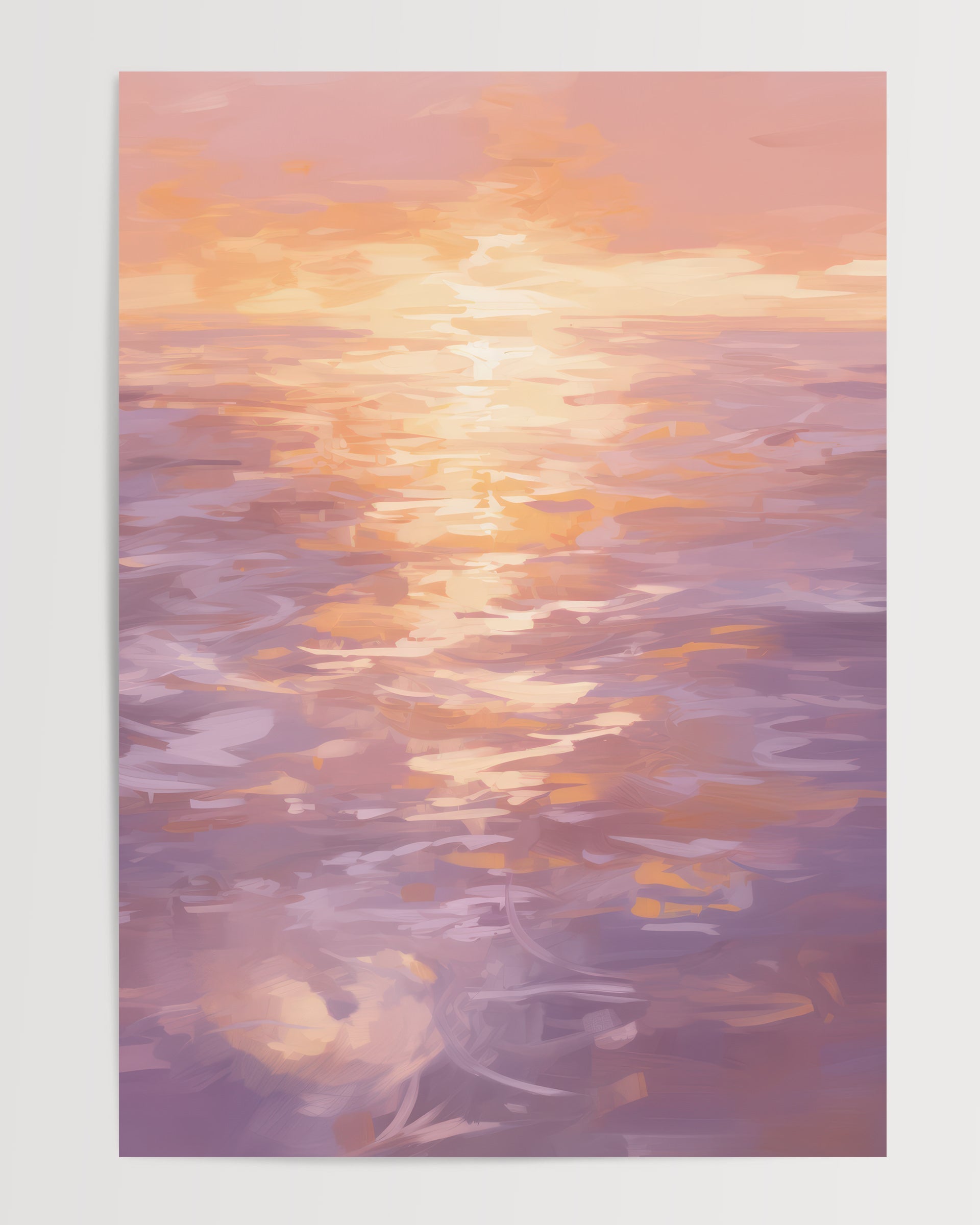 Sunset Over The Sea The Poster Square