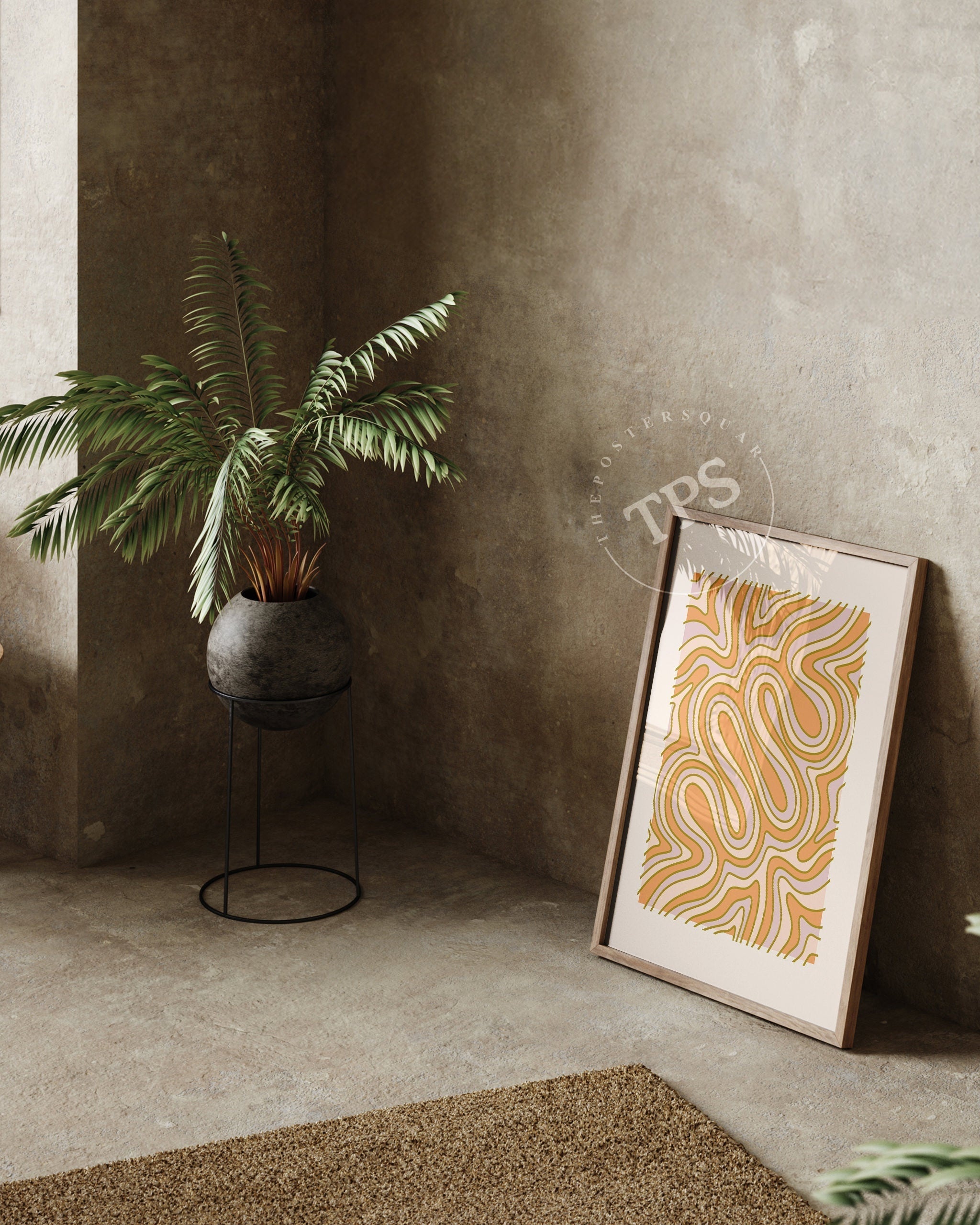 Abstract Mingle N34-psoter-wall_art-decor-The Poster Square