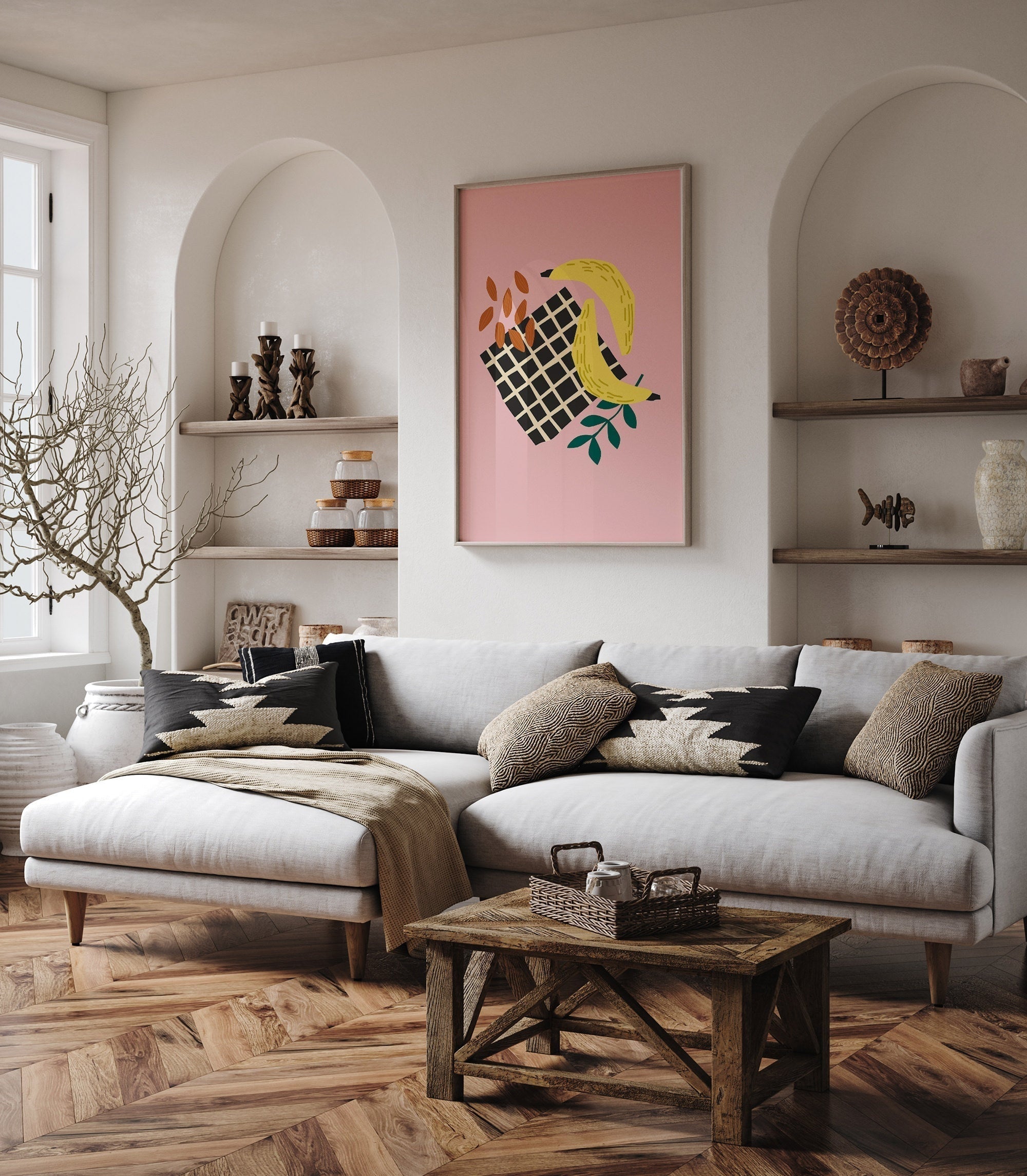 Banana-psoter-wall_art-decor-The Poster Square